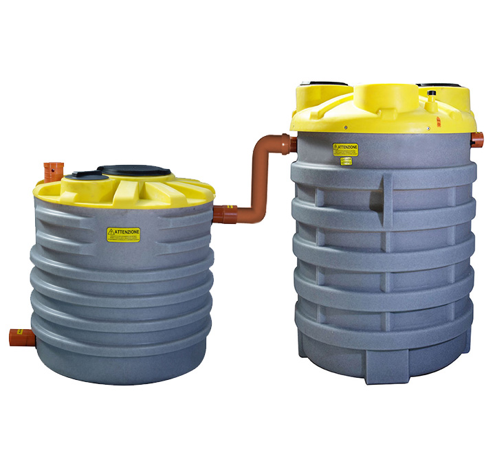 Double grid downpipe filter